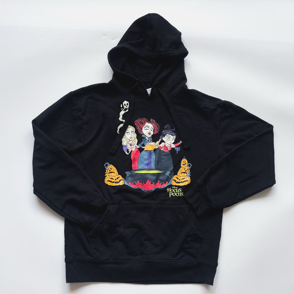 Women's Disney Hocus Pocus Black Hoodie Sanderson Sisters Size Small